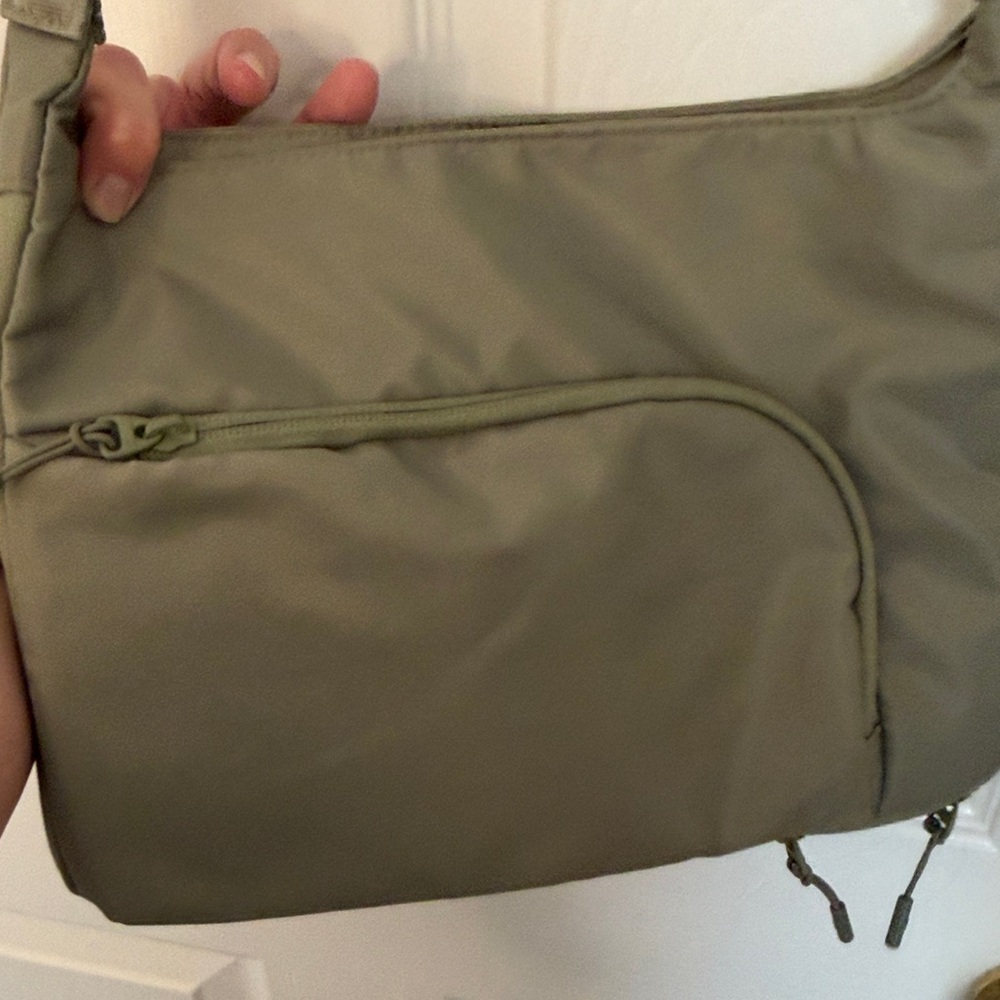 Kyodan Olive Green Nylon Crossbody Travel Bag - Picture 5 of 5